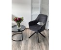 Стул GUARA 180 град. поворот. цвет серый RAVEN 18 / черный каркас, ®DISAUR в Каменске-Уральском