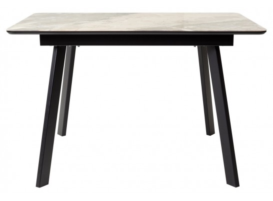 Стол АРУБА 140 нераздвижной КАТАЛОНИЯ, стекло/ ЧЕРНЫЙ каркас в Каменске-Уральском