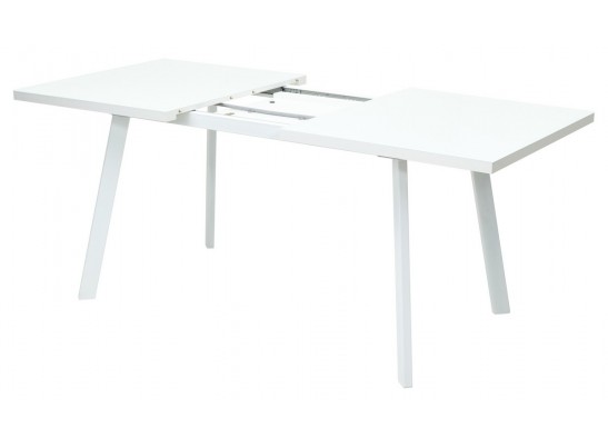 Стол ФИН 120 Белый, стекло/Белый каркас в Каменске-Уральском