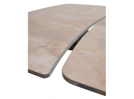 Стол DAKAR 180 GLOSS AMBER JADE SOLID CERAMIC / Орех, ®DISAUR