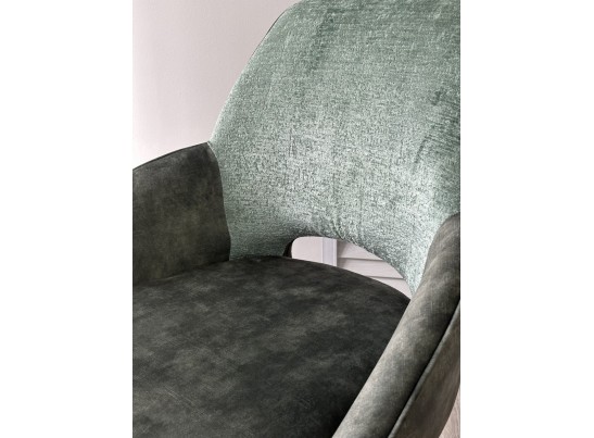 Стул BERRIES 360 град., Зеленый Loris-39, велюр/темно-зеленый 7525-156, велюр/ черный каркас, DISAUR