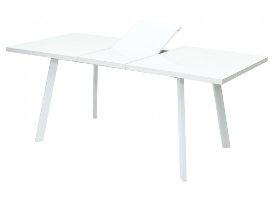 Стол ФИН 120 Белый, стекло/Белый каркас в Каменске-Уральском