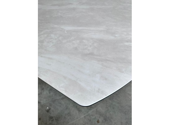 Стол IVAR 180 MARBLES TL-109 Серый мрамор, испанская керамика / Шоколадное золото каркас, ®DISAUR в Каменске-Уральском