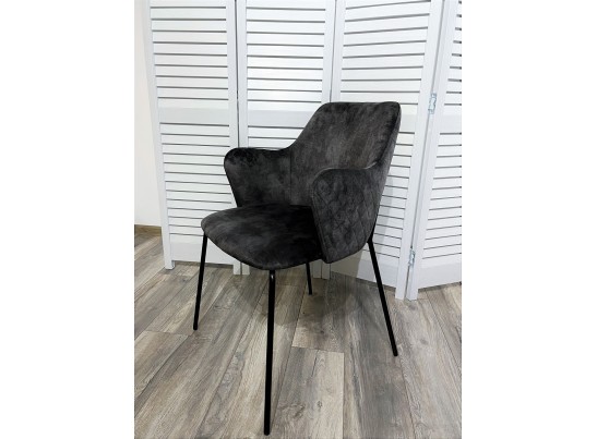 Стул AMARETTO VBP201 античный графит, велюр без пальчикового эффекта / черный каркас, в Каменске-Уральском