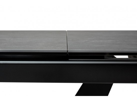 Стол ACUTO2 170 DARK CEMENT Тёмно-серый мрамор матовый, керамика/ черный каркас NEW! в Каменске-Уральском