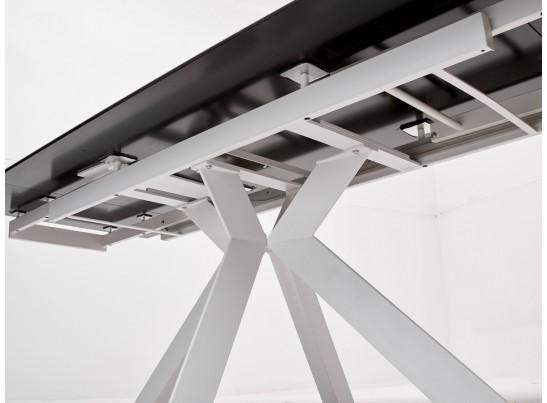 Стол BELLUNO 160 MARBLES KL-99 Белый мрамор матовый, итальянская керамика/ белый каркас, ®DISAUR в Каменске-Уральском