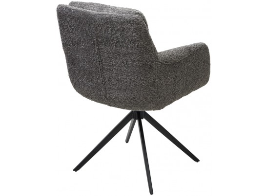 Стул MEADOW 360 град. поворот. Темно-серый XD841-16, букле / черный каркас, ®DISAUR в Каменске-Уральском