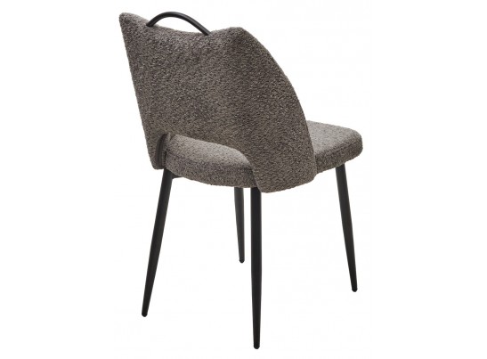 Стул JANETY UF998-15 серый, букле / черный каркас / Товарный знак DISAUR в Каменске-Уральском