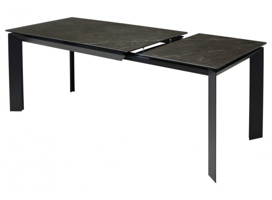 Стол CREMONA 140 KL-116 Черный мрамор матовый, итальянская керамика/ черный каркас, ®DISAUR в Каменске-Уральском