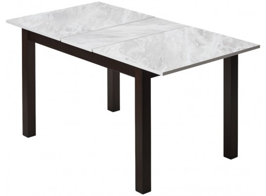 Стол TME-6931 MBH SWEDEN белый мрамор / BB темный орех M-City в Каменске-Уральском