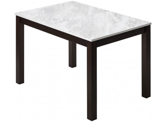 Стол TME-6931 MBH SWEDEN белый мрамор / BB темный орех M-City в Каменске-Уральском