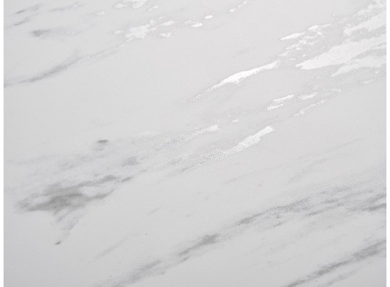 Стол BELLUNO 160 MARBLES KL-99 Белый мрамор матовый, итальянская керамика/ белый каркас, ®DISAUR в Каменске-Уральском