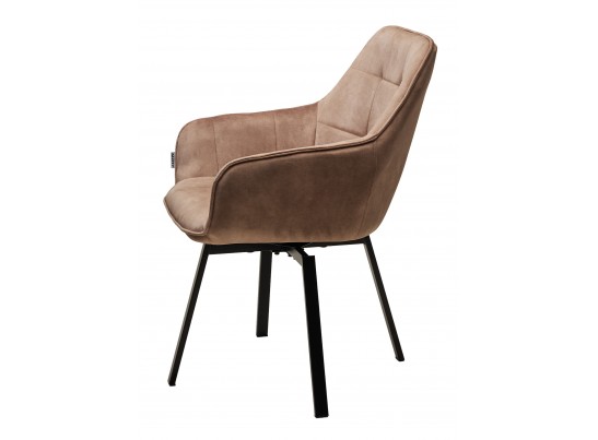 Стул MAVERICK 360 град. поворот. UF912-10B ант бежевый, велюр без "пальчиковый"/ черный ®DISAUR в Каменске-Уральском