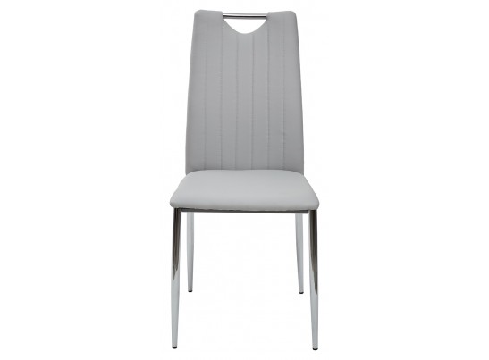 Стул COMFORT 999 PU#613 светло-серый, экокожа в Каменске-Уральском