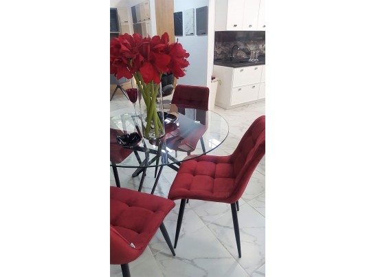 Стул CHIC G062-36 бургунди, велюр в Каменске-Уральском