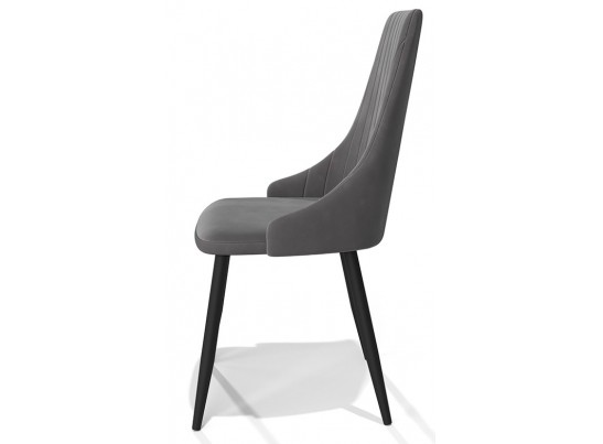 Стул Руссо Premier 25 Серый, велюр / черный каркас M-City в Каменске-Уральском