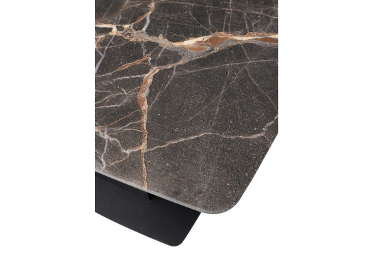 Стол Слим 120 МЕЙДЖИК, стекло / черный в Каменске-Уральском