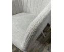 Стул BRANDY WZ2042-18 белая галька, фактурный велюр/ белый каркас в Каменске-Уральском