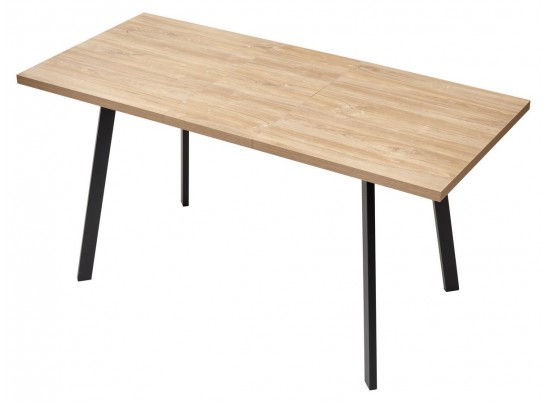 Стол ФИН 120 Дуб Канзас/черный каркас в Каменске-Уральском