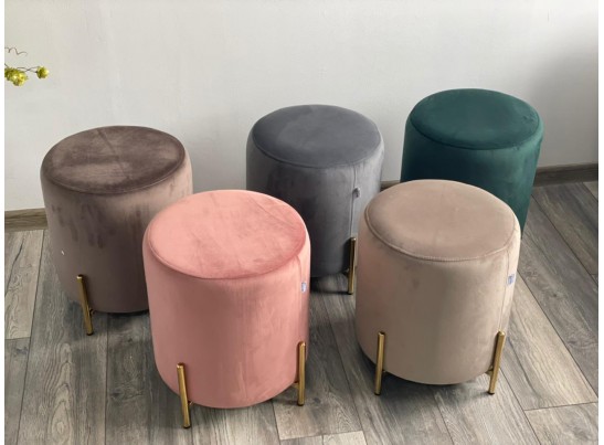 Пуф для гостиной RICE BLUVEL-78 GREEN / GOLD в Каменске-Уральском