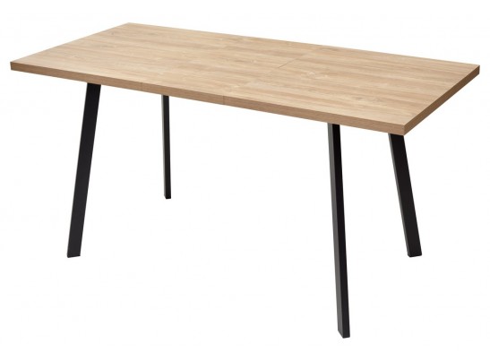 Стол ФИН 120 Дуб Канзас/черный каркас в Каменске-Уральском