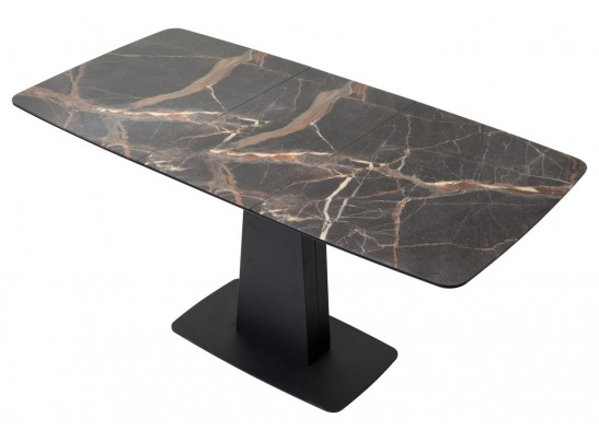 Стол Слим 120 МЕЙДЖИК, стекло / черный в Каменске-Уральском