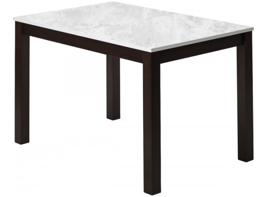 Стол TME-6931 MBH SWEDEN белый мрамор / BB темный орех M-City в Каменске-Уральском