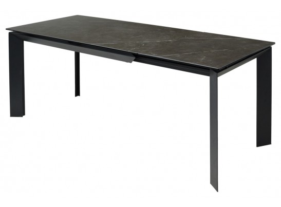 Стол CREMONA 140 KL-116 Черный мрамор матовый, итальянская керамика/ черный каркас, ®DISAUR в Каменске-Уральском