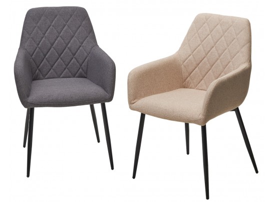 Стул NOVARA Barrel-97 Антрацит, ткань / черный каркас / Товарный знак DISAUR в Каменске-Уральском