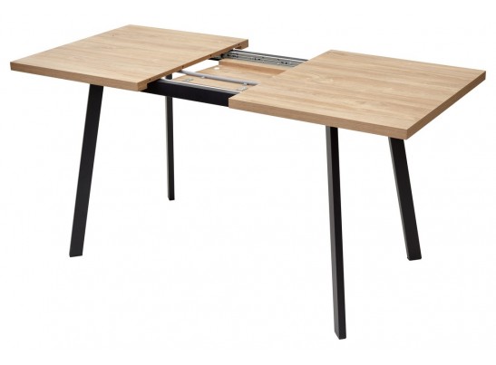 Стол ФИН 120 Дуб Канзас/черный каркас в Каменске-Уральском