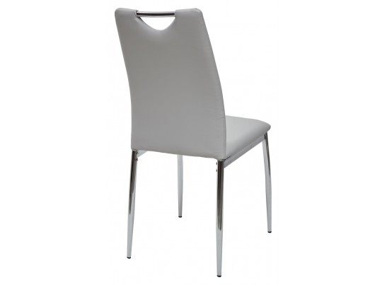 Стул COMFORT 999 PU#613 светло-серый, экокожа в Каменске-Уральском