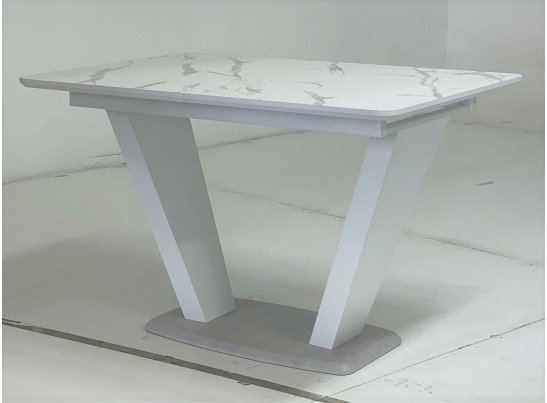 Стол Прага 120 БЕЛЫЙ МРАМОР FC13 CLEAF, пластик / БЕЛЫЙ, КАМЕНЬ СВЕТЛЫЙ в Каменске-Уральском