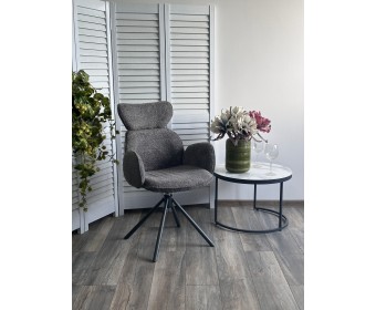 Стул VARDY 360 град.поворот. Темно-серый букле XD841-16 / Серый, ®DISAUR