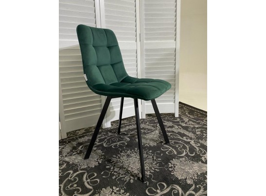 Стул CHILLI SQUARE BLUVEL-78 GREEN, велюр / черный каркас в Каменске-Уральском