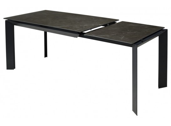 Стол CREMONA 140 KL-116 Черный мрамор матовый, итальянская керамика/ черный каркас, ®DISAUR в Каменске-Уральском