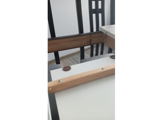 Стол TME-6931 MBH SWEDEN белый мрамор / BB темный орех M-City в Каменске-Уральском