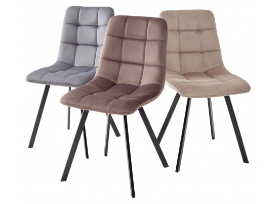 Стул CHILLI SQUARE BLUVEL-78 GREEN, велюр / черный каркас в Каменске-Уральском