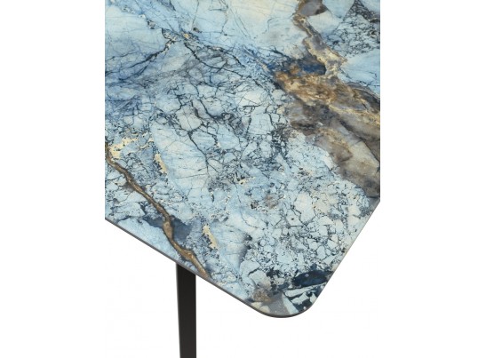 Стол АРУБА 140 нераздвижной МАГЕЛЛАН, стекло/ ЧЕРНЫЙ каркас в Каменске-Уральском