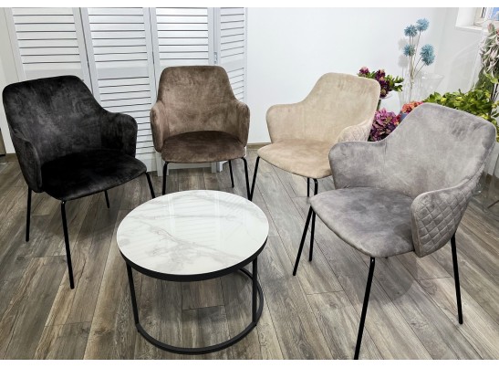 Стул AMARETTO VBP201 античный графит, велюр без пальчикового эффекта / черный каркас, в Каменске-Уральском