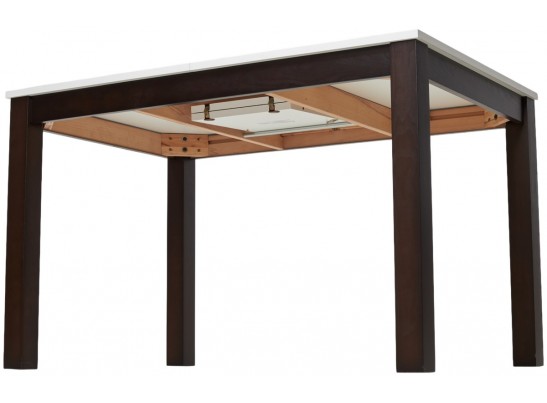 Стол TME-6931 MBH SWEDEN белый мрамор / BB темный орех M-City в Каменске-Уральском