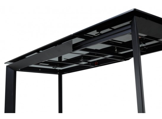 Стол CREMONA 140 KL-116 Черный мрамор матовый, итальянская керамика/ черный каркас, ®DISAUR в Каменске-Уральском