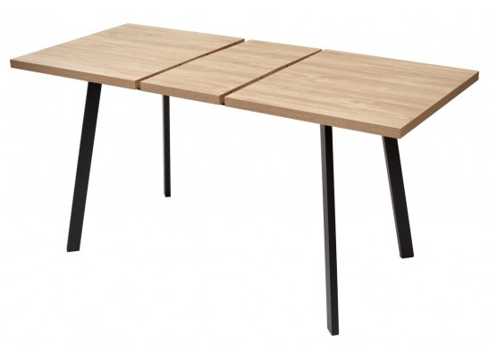 Стол ФИН 120 Дуб Канзас/черный каркас в Каменске-Уральском