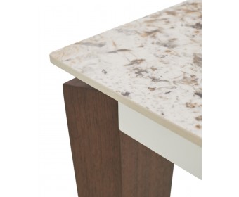 Стол ESMIR 160 GLOSS LUXURY PANDORA SOLID CERAMIC/орех, ®DISAUR