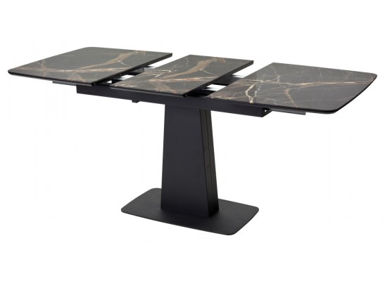 Стол Слим 120 МЕЙДЖИК, стекло / черный в Каменске-Уральском