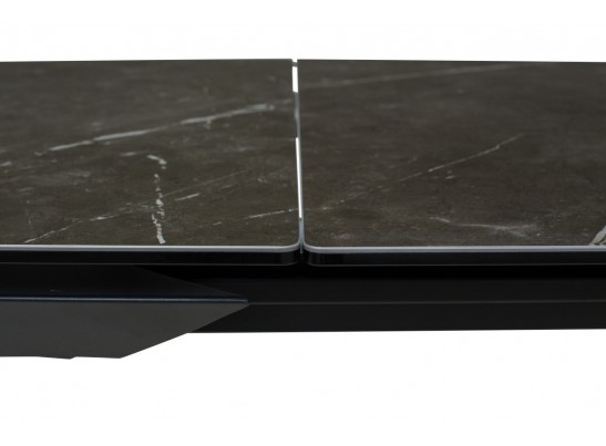 Стол CREMONA 140 KL-116 Черный мрамор матовый, итальянская керамика/ черный каркас, ®DISAUR в Каменске-Уральском