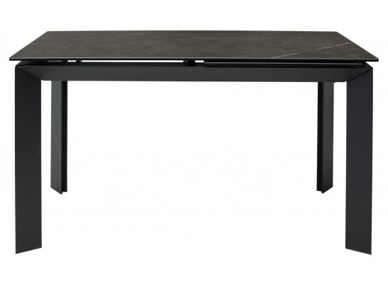 Стол CREMONA 140 KL-116 Черный мрамор матовый, итальянская керамика/ черный каркас, ®DISAUR в Каменске-Уральском