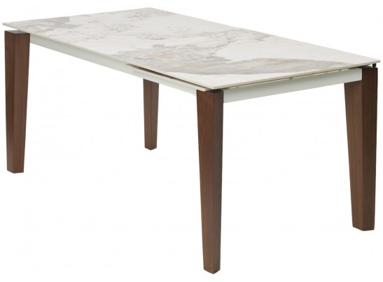 Стол ESMIR 160 GLOSS LUXURY PANDORA SOLID CERAMIC/орех, ®DISAUR