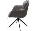 Стул MEADOW 360 град. поворот. Темно-серый XD841-16, букле / черный каркас, ®DISAUR в Каменске-Уральском