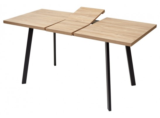Стол ФИН 120 Дуб Канзас/черный каркас в Каменске-Уральском