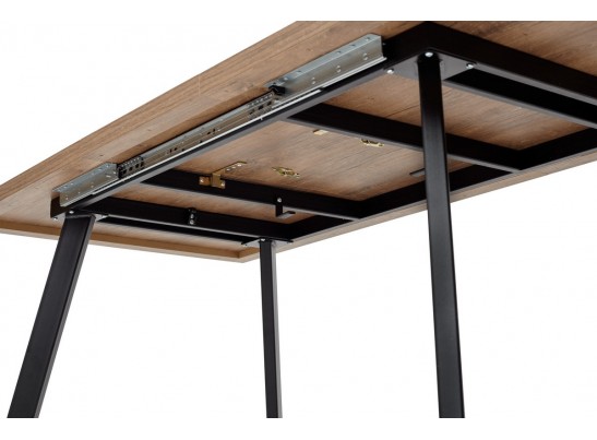 Стол BRICK M 140 Дуб Канзас/ Черный в Каменске-Уральском